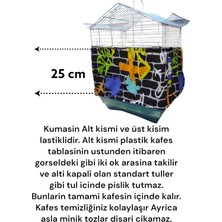 Ozzi Petshop Ozzi Petshop Muhabbet Kuşu Kumaş Kafes Tülü Tozları Kafes Içine Hapseder