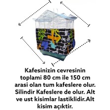 Ozzi Petshop Ozzi Petshop Muhabbet Kuşu Kumaş Kafes Tülü Tozları Kafes Içine Hapseder