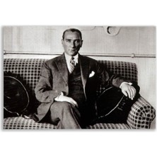 Vientex Mustafa Kemal Atatürk Savarona Yatında Portre Tablosu - ATC123