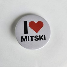 Fırsatlar Diyarı Mitski - I Love Mitski Buton Rozet