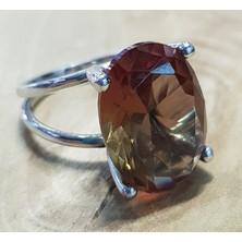 Canka Sultanit Taşlı Gümüş Yüzük