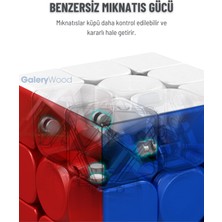 Galery Wood Cool Dog 3x3 Profesyonel Manyetik Mıknatıslı Rubik Küp Akıl Küpü Zeka Küpü Speedcube Eğitici