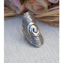 Canka Spiral Bayan Gümüş Yüzük