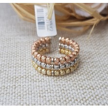 Canka 3 Sıra Dorika Gümüş Yüzük