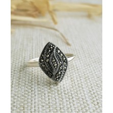 Canka Mekik Markazit Gümüş Yüzük