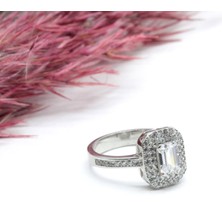 Canka Baget Taşlı Gümüş Yüzük