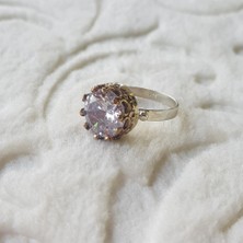 Canka Taç Modeli El İşi Gümüş Yüzük