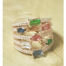 Canka Has Taşlı Gümüş Bayan Yüzük