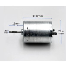Robiz RF-370 Dc Motor Dc 24V 5000RPM RF370 Oyuncak Rc Araba Su Motoru Klima Uçak RF-370CB-10800 Elektrik