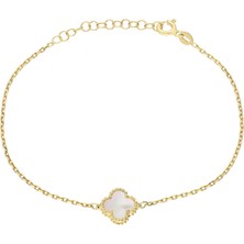 Eva Pırlanta Yonca Bileklik 717006 Gold