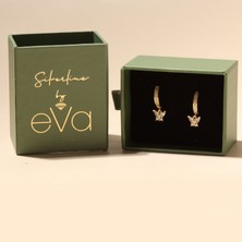 Eva Pırlanta Mini Kelebek Küpe 718874 Gold