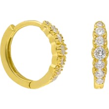Eva Pırlanta Halka Küpe 718890 Gold