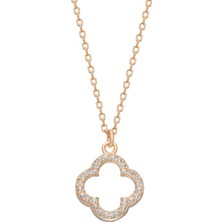 Eva Pırlanta Clover Kolye 718950 Rose