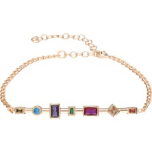 Eva Pırlanta Renkli Taşlı Bileklik 719460 Rose