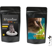 Trescol Friandise Kedi Ödül Maması & Kedi Çimi Ikili Paket