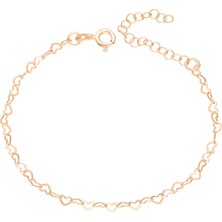 Eva Pırlanta Zincir Kalp Bileklik 717011 Rose