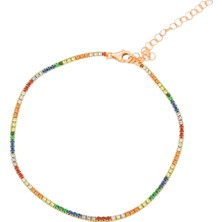 Eva Pırlanta Renkli Suyolu Bileklik 719458 Rose