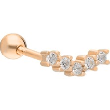 Eva Pırlanta Hill Piercing 717124 Rose