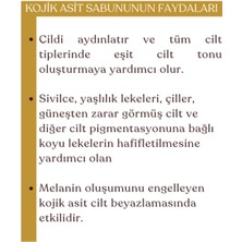 Savonnova Doğal Kojik Asit Kolajen Sabunu, Komedonlu Ciltler Için Zengin Vitaminli Sabun 100 Gr