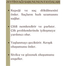 Savonnova Doğal Zeytinyağı Sabunu, El Yapımı, Nemli Ve Parlak Saçlar Için Katkısız Sabun 100 Gr