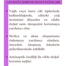 Savonnova Doğal Lavanta Sabunu, Kepeklenmeye Etkili, Kalıcı Yumuşaklık, Aromaterapi Etki Için Sabun 100 Gr