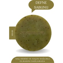 Savonnova Doğal Defne Sabunu, Lekeli Ciltler Için Sabun, El Yapımı, Sıkılaştırıcı, Temizleyici 100 Gr