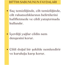 Savonnova Doğal Bıttım Sabunu, Cilt Için Katkısız El Yapımı Sabun 100 Gr