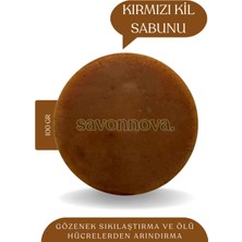 Savonnova Kırmızı Kil Sabunu Doğal Ve Katkısız Sabun 100  Gr