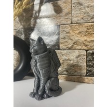 3D Online Dekoratif Astronot Kedi Biblosu 10CM