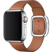 Psgt Apple Watch Uyumlu 38/40/41 Mm Için Modern Buckle Hakiki Deri Kordon