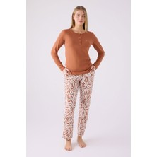 Pierre Cardin 8862 Kadın Uzun Kol Pijama Takım