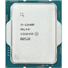 Intel Core i5 12400F 2,5 GHz 18 MB Cache 1700 Pin İşlemci