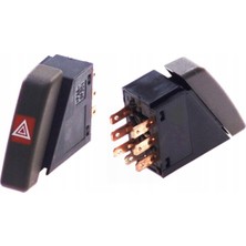 İthal Opel Vectra A Dörtlü Flaşör Düğme Siyah