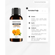 Savonnova %100 Saf ve Doğal Portakal Yağı, Soğuk Sıkım Uçucu Doğal Yağ 20 ml