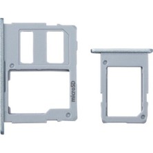 GMR Samsung Uyumlu Galaxy J7 Pro 2017 J730 Sim Kart Tepsisi Silver