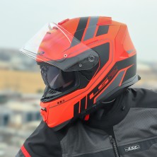 Ls2 Storm 2 Fıst Mat Turuncu-Siyah Kask