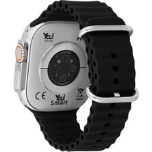 You Watch A8-A85PRO You Smart Silver - Black Silicon Unisex Kol Saati