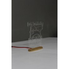 İstasyon Neon Grafik My Melody Sarı Lamba / Hello Kitty Gece Lambası /  Aydınlatma / LED Işıklı / Ambians Işığı