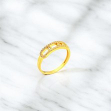 22 Ayar Altın Tasarım Yüzük  -  0180544