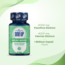 One Up Relax Mood Passiflora Ve Valerian 60 Kapsül