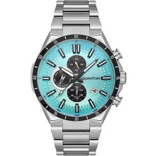 Quantum PWG936.300 Dual Time Tüm Fonksiyonları Aktif Çelik Kordonlu Su Geçirmez Metalik Renk Erkek Kol Saati