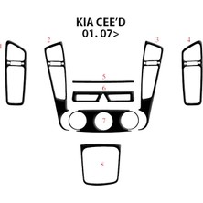 Marscockpitdesign Kia Ceed Konsol-Maun Kaplama 2007 8 Parça