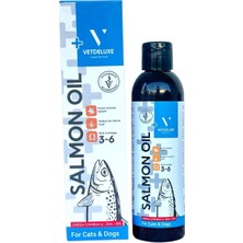 Vetdeluxe Salmon Oil Omega 3-6 Içeren Deri Tüy Sağlığını Destekleyen Somon Yağı 200 ml