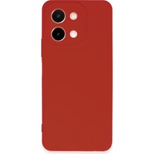 Denza Case Vivo Y28 Kılıf Soft Pürüzsüz Silikon Kılıf - Kırmızı