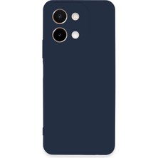 Denza Case Vivo Y28 Kılıf Soft Pürüzsüz Silikon Kılıf - Lacivert