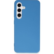 Denza Case Samsung Galaxy S24 Plus Kılıf Soft Pürüzsüz Silikon Kılıf - Mavi