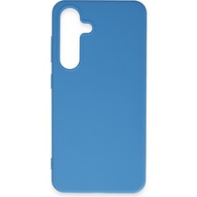 Denza Case Samsung Galaxy S24 Plus Kılıf Soft Pürüzsüz Silikon Kılıf - Mavi