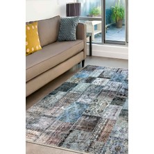 Efes 2305 Patchwork Yumuşak Doku Leke Tutmayan Modern Halı Kilim