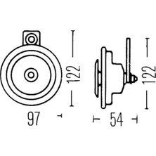 Hella 24V Didit Korna 400 Hz 97 Mm (Tekli fiyatı)