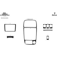 Marscockpitdesign Kia Carens Konsol-Maun Kaplama 2000-2002 7 Parça